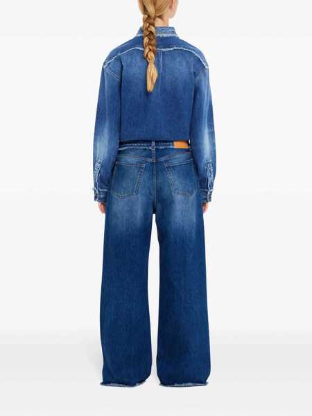 Pantaloni casual ALANUI Alanui Fringed Jeans DARK WASH BLUE DEMIN Femei (BM 16820003) 4