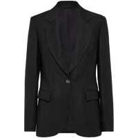 Sacouri Brunello Cucinelli Linen Fluid Jacket With Shiny Details Femei