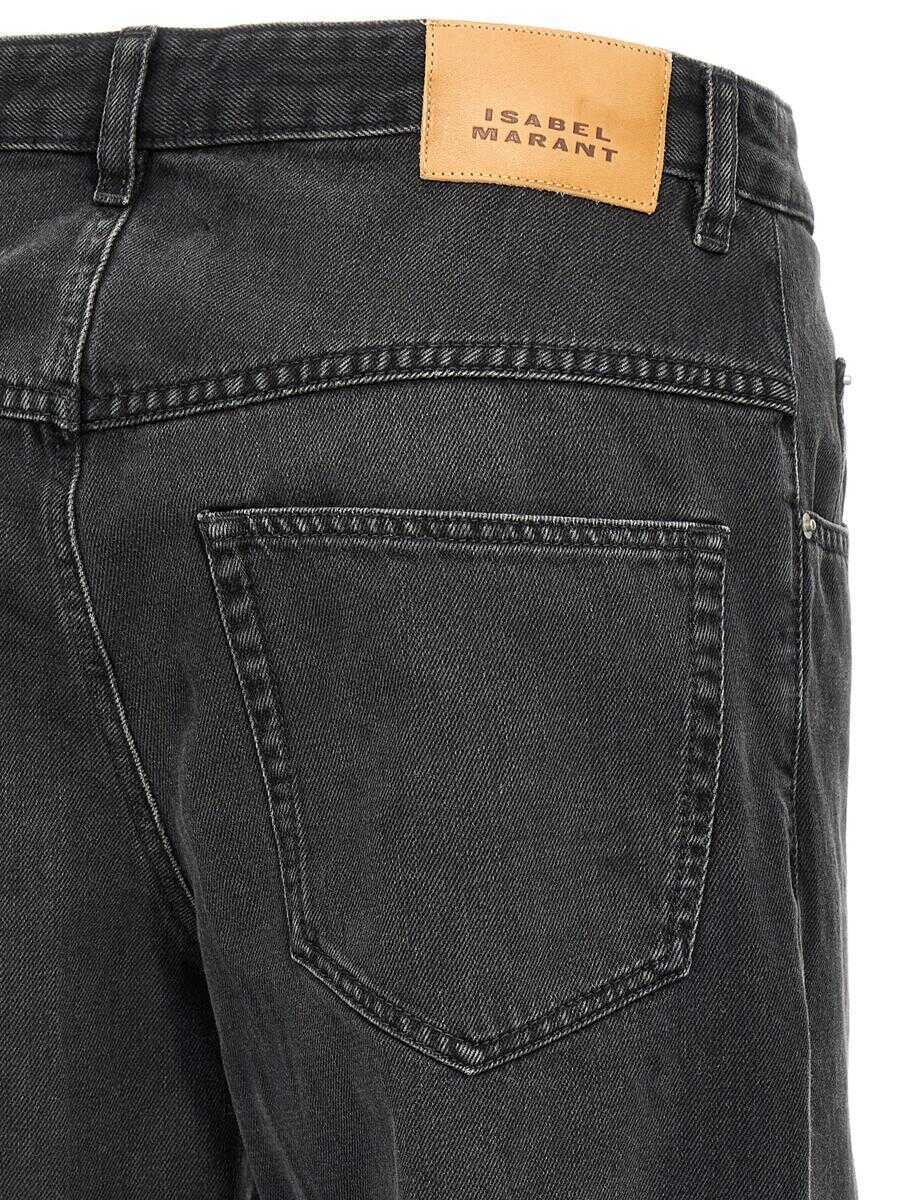 Blugi Isabel Marant Isabel Marant toile Janet Jeans Black Femei (BM 16820999) 4