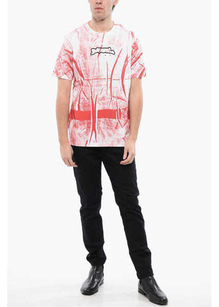 Tricouri Diesel Red Tag Wrinkled Effect T-Just-N3 Crew-Neck T-Shirt White Barbati (BM 16822239) 4