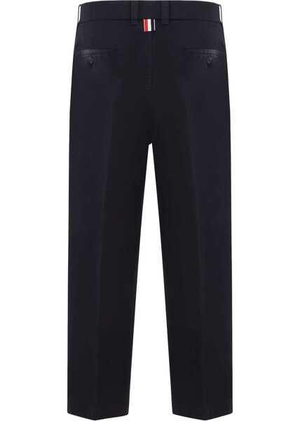 Pantaloni casual Thom Browne Cotton Pants NAVY Barbati (BM 16822521) 2