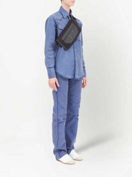 Borsete Maison Margiela Mm11 Solid Color Bum Bag Black Barbati (BM 16822737) 2