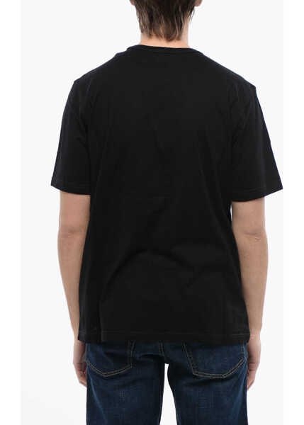 Tricouri Diesel Red Tag Crew-Neck T-Shirt T-Just-N9 With Contrast Maxi Print Black Barbati (BM 16822761) 2