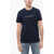 Diesel Solid Color T-Diegor New Industries Crew-Neck T-Shirt Blue