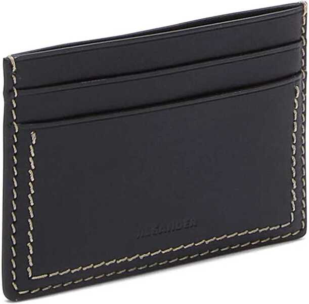 Portofele Jil Sander Leather Card Holder BLACK Barbati (BM 16822941) 2