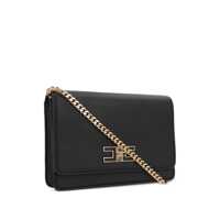 Genti tip postas Elisabetta Franchi Dama - Genti tip postas Elisabetta Franchi ELISABETTA FRANCHI SMALL CROSSBODY BAG Black Femei (BM 16823381) - B-mall.ro