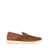Salvatore Ferragamo 'Cosimo' Brown Loafers With Metallic Hooks On The Front In Suede Man BROWN