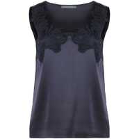 Topuri Alberta Ferretti Satin Tank Top Femei