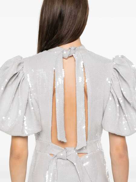 Rochii ROTATE Birger Christensen Rotate Birger Christensen Sequin Midi Dress GRAY Femei (BM 16825028) 5