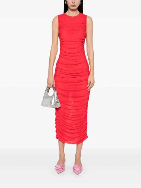 Rochii ROTATE Birger Christensen Rotate Birger Christensen Midi Dress RED Femei (BM 16825091) 2