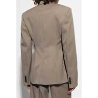 Sacouri THE ATTICO Dama - Sacouri THE ATTICO The Attico Single-Breasted Wool Blazer GRAY Femei (BM 16827551) - B-mall.ro