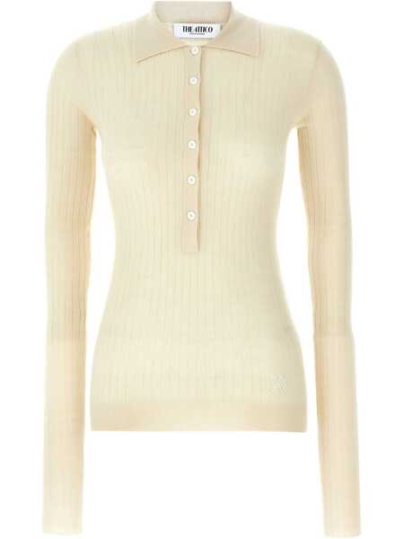 Pulovere THE ATTICO The Attico Ribbed Sweater WHITE Femei (BM 16827575) 1