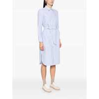 Imbracaminte Dama pagina 292 - Tricouri Polo Ralph Lauren Polo Ralph Lauren Belted Oxford Shirt Dress LIGHT BLUE STRIPES Femei (BM 16828109) - B-mall.ro