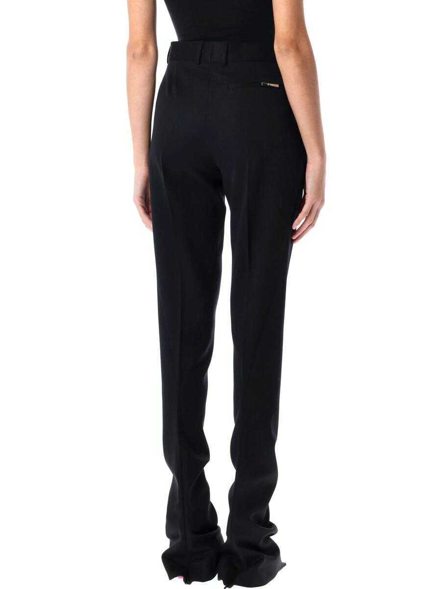 Pantaloni casual THE ATTICO The Attico Low-Waisted Trousers Black Femei (BM 16828160) 2