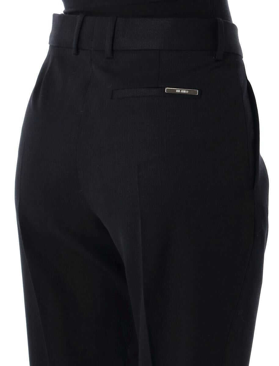Pantaloni casual THE ATTICO The Attico Low-Waisted Trousers Black Femei (BM 16828160) 3
