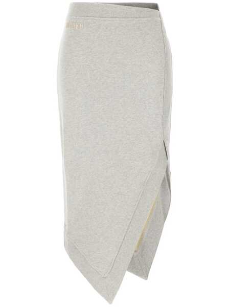 Fuste THE ATTICO The Attico Fleece Midi Skirt Grey Femei (BM 16828169) 1