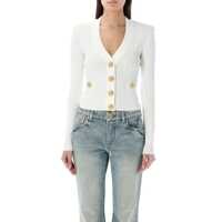 Cardigane Balmain Gold Buttons Knit Cardigan Femei