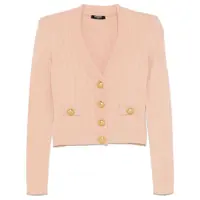 Cardigane Balmain Gold Buttons Knit Cardigan Femei
