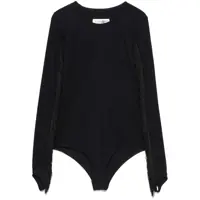 Body-uri Mm6 Maison Margiela Fringed Bodysuit Femei