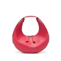Genti de umar 'Mini Toni' Red Shoulder Bag With Engraved Logo In Leather Woman Femei