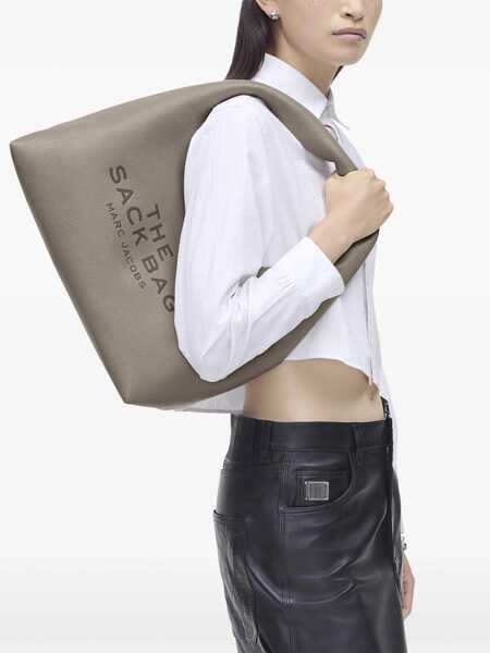 Genti de umar Marc Jacobs Marc Jacobs The Leather Sack Bag Grey Femei (BM 16829009) 2
