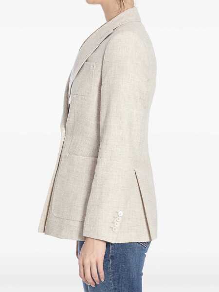 Sacouri Max Mara Double-Breasted Jacket Beige Femei (BM 16829525) 3