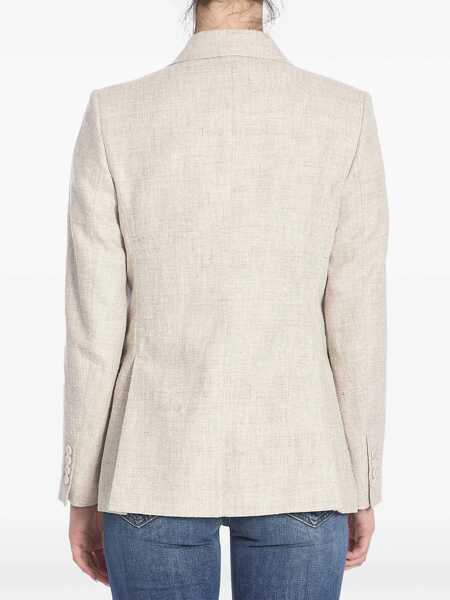 Sacouri Max Mara Double-Breasted Jacket Beige Femei (BM 16829525) 4