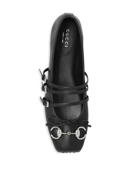 Balerini Gucci Horsebit Ballet Flats Black Femei (BM 16829750) 4