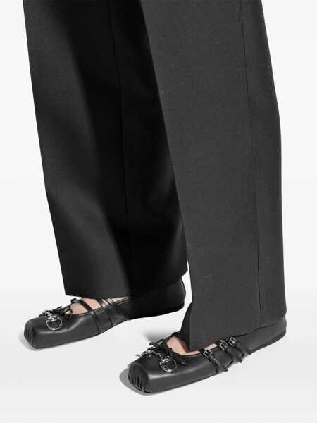 Balerini Gucci Horsebit Ballet Flats Black Femei (BM 16829750) 5