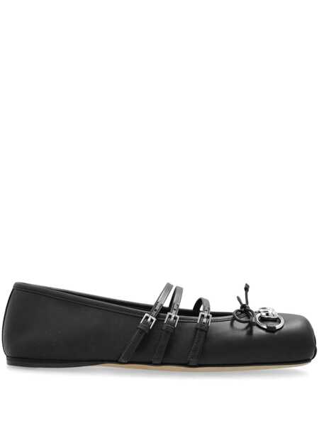 Balerini Gucci Horsebit Ballet Flats Black Femei (BM 16829750) 1
