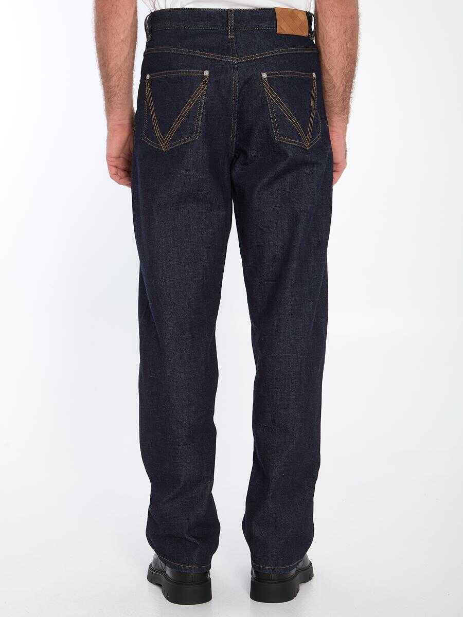 Blugi Bottega Veneta Indigo Wide Leg Jeans BLUE Barbati (BM 16829876) 4