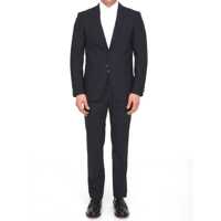 Treninguri Black Wool Two-Piece Suit Barbati