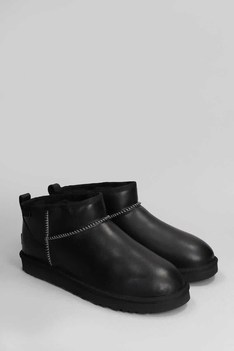 Bocanci UGG UGG Classic Ultra Mini R Low Heels Ankle Boots Black Barbati (BM 16830164) 2