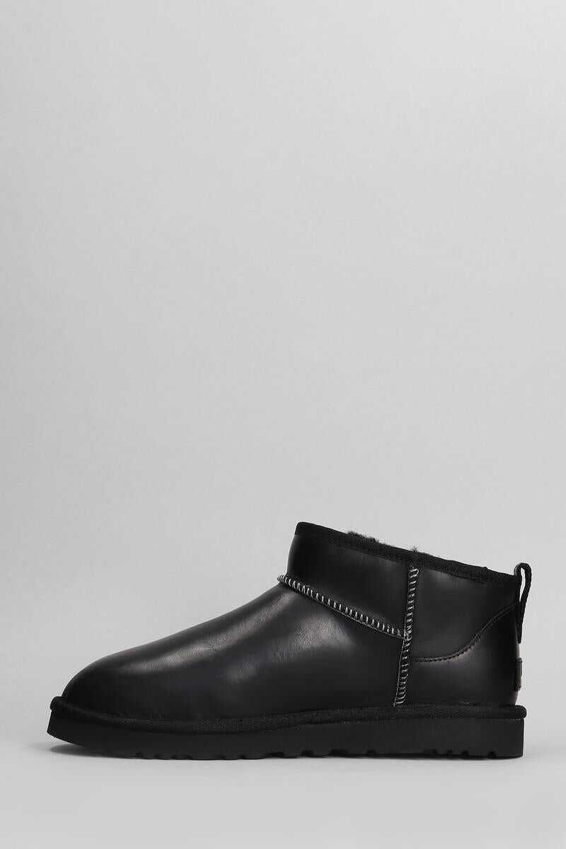 Bocanci UGG UGG Classic Ultra Mini R Low Heels Ankle Boots Black Barbati (BM 16830164) 3