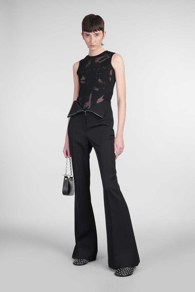 Pantaloni casual Alexander McQueen Alexander McQueen Pants Black Femei (BM 16830620) 2