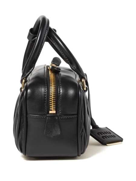 Genti de mana Miu Miu Miu Miu Arcadie Matelass Nappa Leather Bag Black Femei (BM 16831583) 3