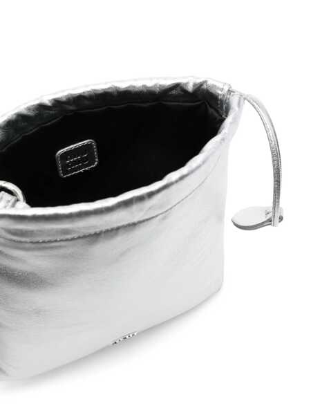 Genti de mana Miu Miu Miu Miu Nappa Leather Pouch Silver Femei (BM 16831667) 5
