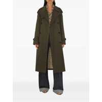 Paltoane Burberry Dama - Paltoane Burberry Burberry Double-Breasted Trench Coat GREEN Femei (BM 16834379) - B-mall.ro