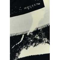 Esarfe Alexander McQueen Dama - Esarfe Alexander McQueen Alexander McQueen Scarves And Foulards IVORYBLACK Femei (BM 16834592) - B-mall.ro