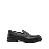Mocasini 'Altavilla' Black Loafers With Dg Logo On The Heel In Brushed Leather Man Barbati