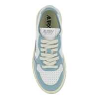 Pantofi sport AUTRY Dama - Sneakers AUTRY Medalist Light-Blue Low Top Sneakers With Logo Patch In Leather Woman BLUE Femei (BM 16836374) - B-mall.ro