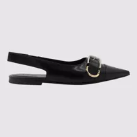 Balerini Givenchy Black Leather Flats Femei