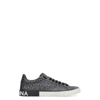 Sneakers Dolce & Gabbana Portofino Leather And Fabric Low-Top Sneakers Barbati