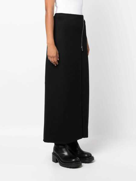Fuste P.A.R.O.S.H. P.A.R.O.S.H. Side-Zip Wool Maxi Skirt Black Femei (BM 16839050) 3