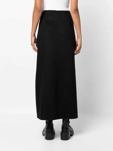 Fuste P.A.R.O.S.H. P.A.R.O.S.H. Side-Zip Wool Maxi Skirt Black Femei (BM 16839050) 4