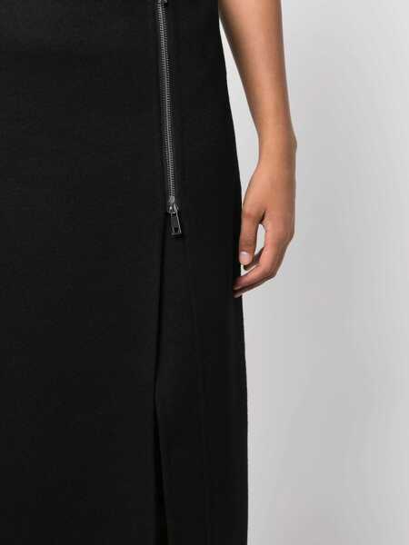 Fuste P.A.R.O.S.H. P.A.R.O.S.H. Side-Zip Wool Maxi Skirt Black Femei (BM 16839050) 5