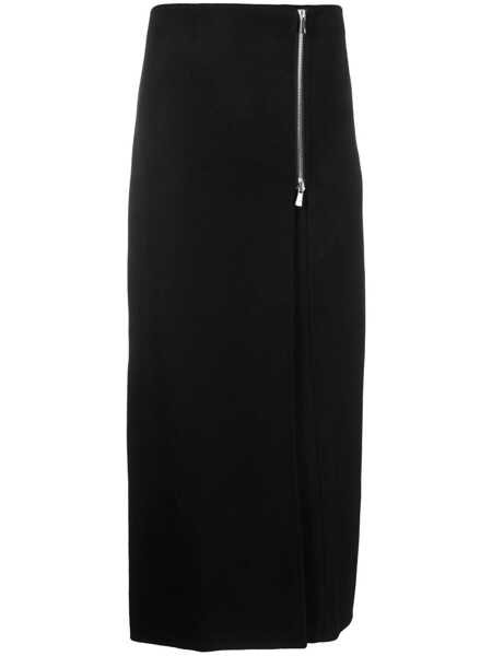 Fuste P.A.R.O.S.H. P.A.R.O.S.H. Side-Zip Wool Maxi Skirt Black Femei (BM 16839050) 1
