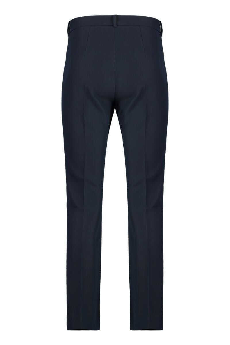Pantaloni casual Max Mara S Max Mara Stretch Viscose Trousers With Flared Hem BLUE Femei (BM 16839806) 2