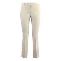 Pantaloni casual 'S Max Mara Stretch Viscose Trousers With Flared Hem Femei