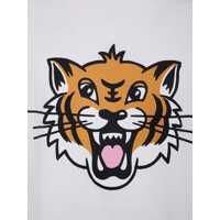 Tricouri Kenzo pentru Barbati - Tricouri Kenzo White T-Shirt With Happy Tiger Print On The Front In Cotton Man WHITE Barbati (BM 16840040) - B-mall.ro